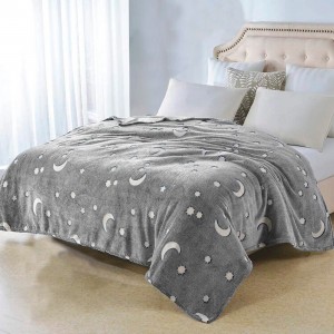 Manta mágica infantil polar Estrellas Fluorescentes Luna... 2