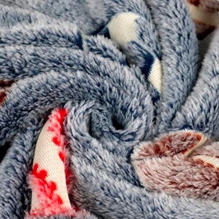 Manta mágica infantil polar Baloncesto Gris Fluorescente 170x180