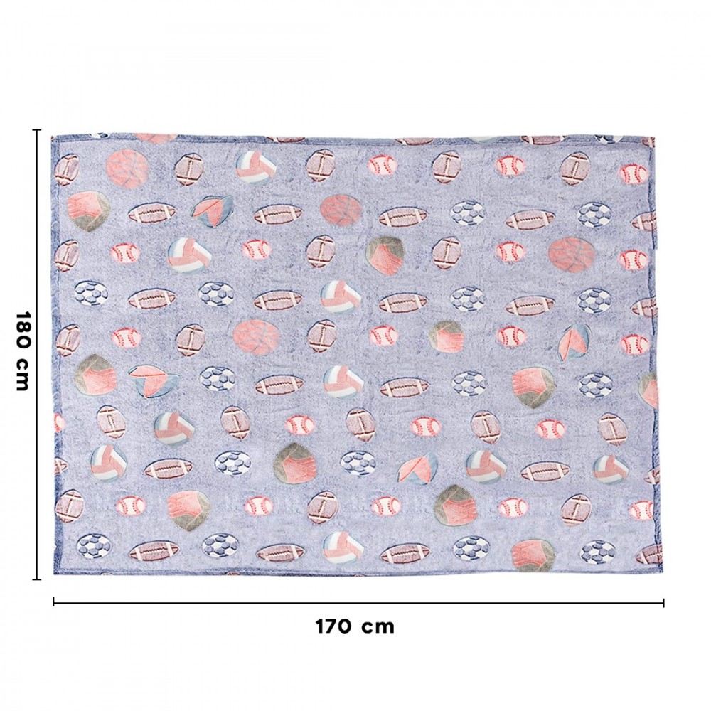 Manta mágica infantil polar Baloncesto Gris...