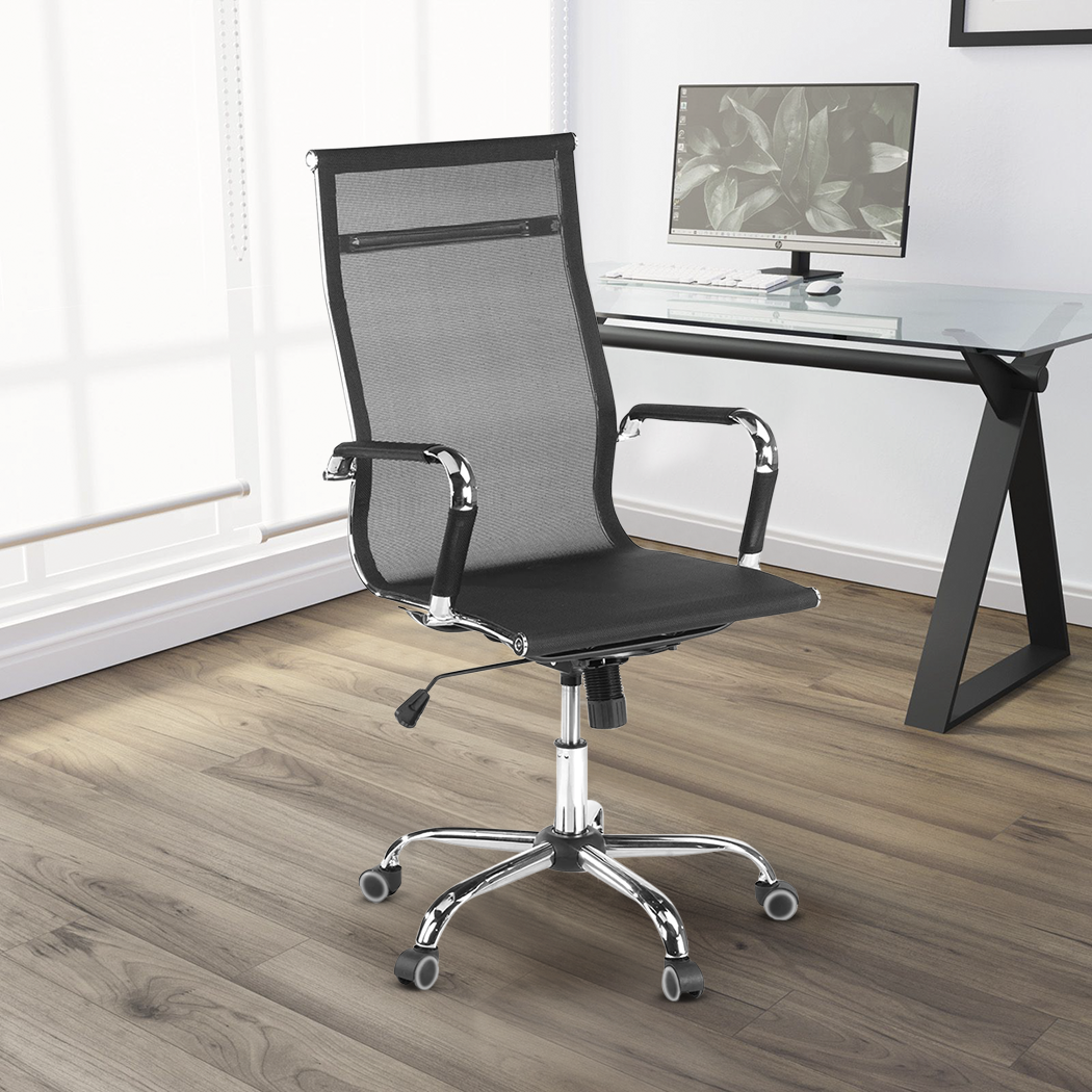 Silla presidencial RENZO de oficina de malla con respaldo alto y reposabrazos - Imagen 17 de 24
