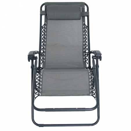 485323 Silla tumbona GRIGIO EVERTOP GRAVITà ZERO reclinable