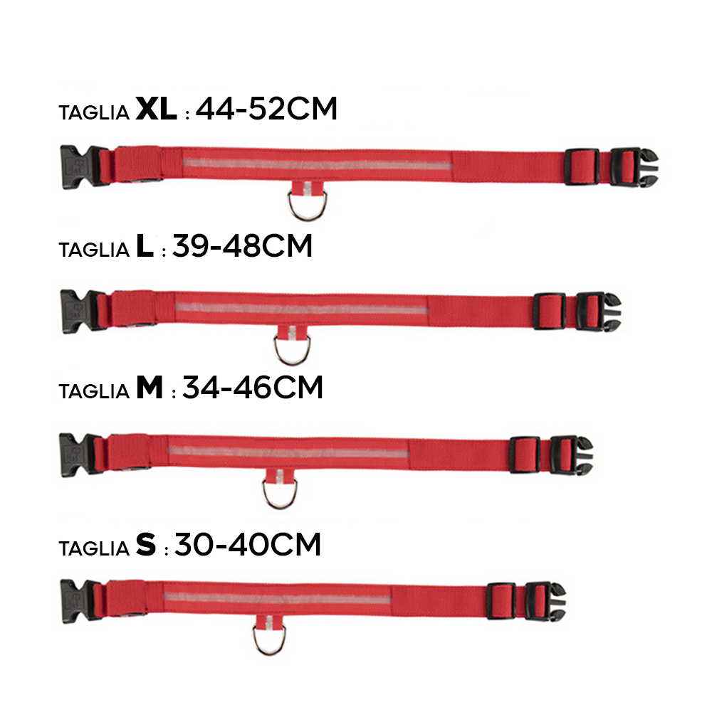 Collar ajustable LED para perros y gatos diferentes colores y tamaños - Imagen 23 de 30