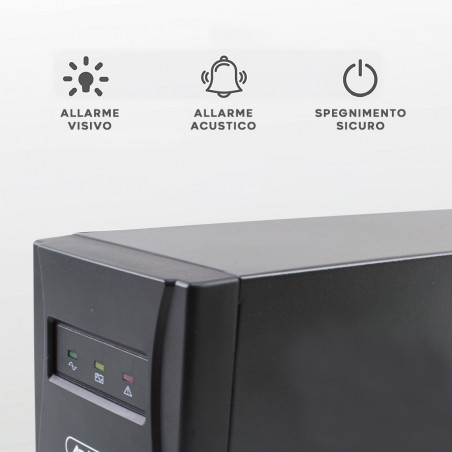 Fuente alimentación ininterrumpida UPS fuera de línea 1000VA Q-UP1100 generador