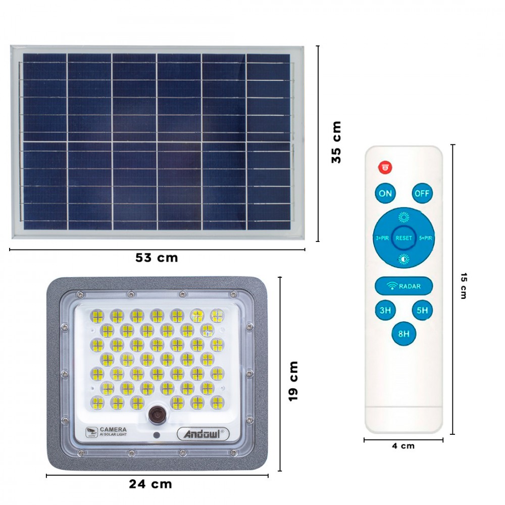 Faro LED 300 W con cámara de vigilancia de...