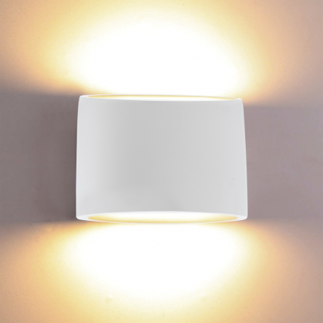 Aplique de pared de yeso GS-5016 G9 Montaje en pared emisión de luz doble