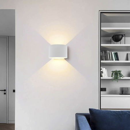 Aplique de pared de yeso GS-5016 G9 Montaje en pared emisión de luz doble