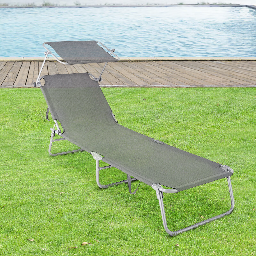 281013 Tumbona de Textilene respaldo ajustable...