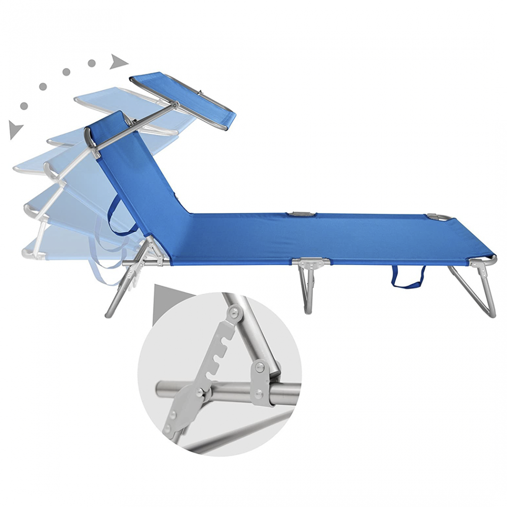 281012 Tumbona de Textilene respaldo ajustable...