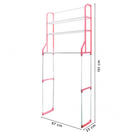 Estante para lavadora organizador de baño estantes ahorrador espacio 67x23x151cm