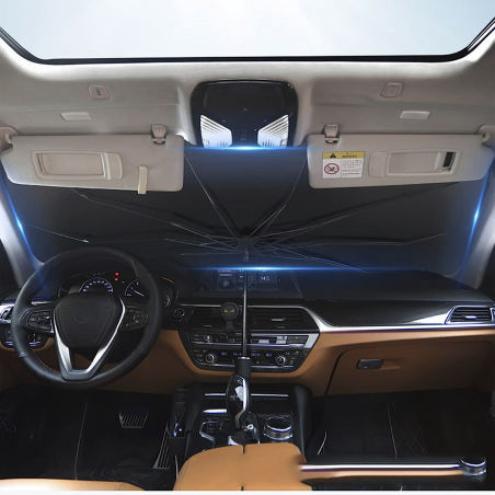 Paraguas plegable para coche cubierta universal para parabrisas 140x76cm