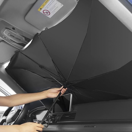 Paraguas plegable para coche cubierta universal para parabrisas 140x76cm