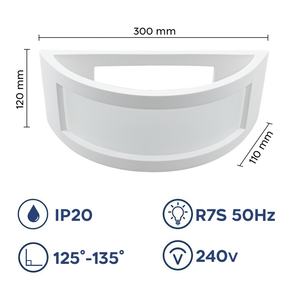 Aplique de yeso GS-5037 Aplique de pared LED de...