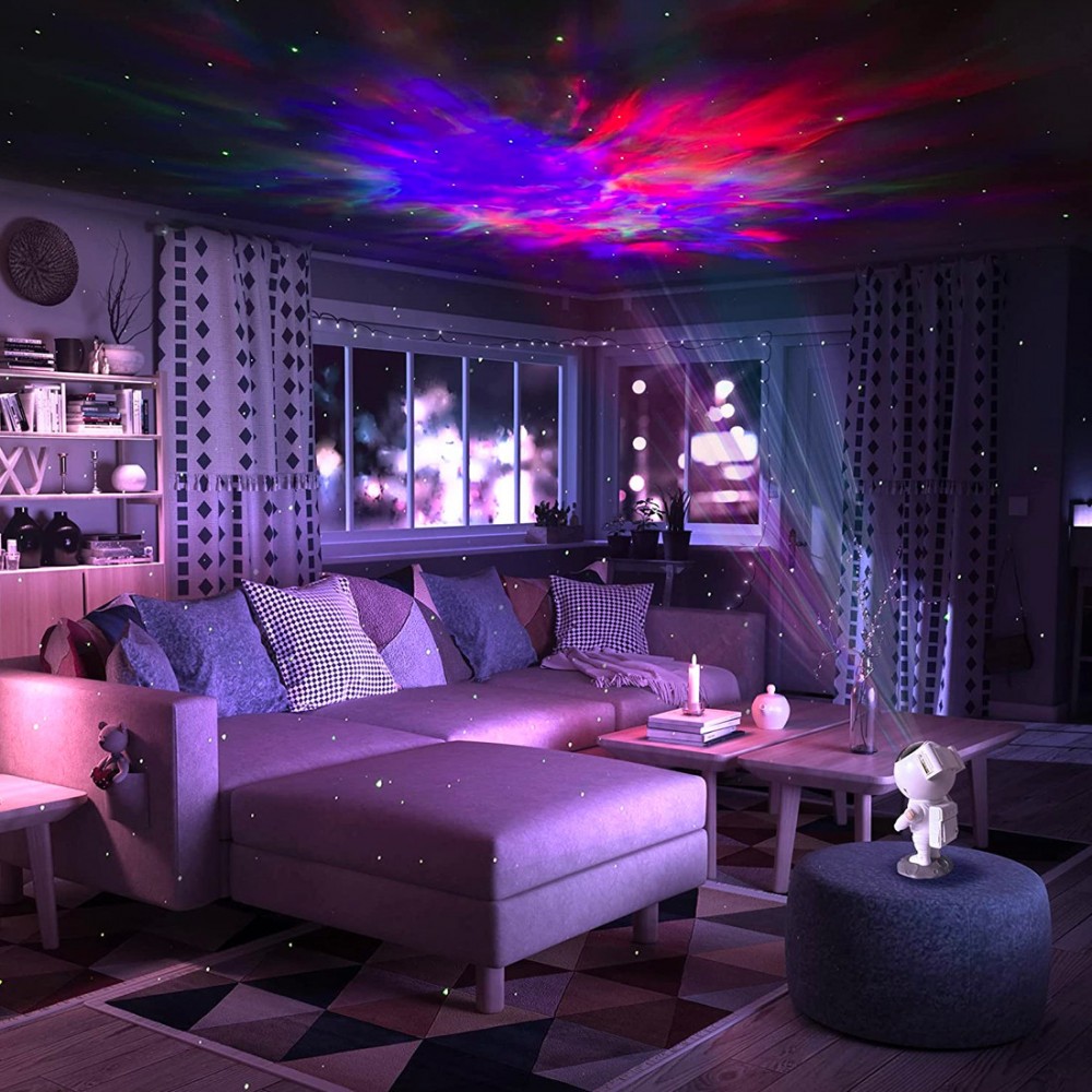 Proyector LED astronauta estrellas y galaxias...