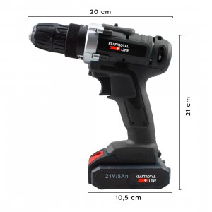 Taladro atornillador inalámbrico doble batería 21V... 2