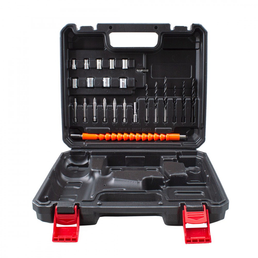 Taladro atornillador inalámbrico doble batería...