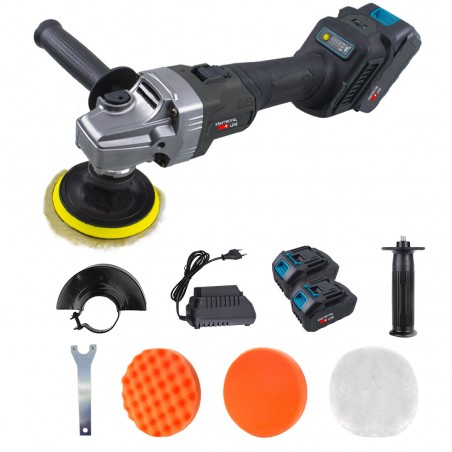 Pulidora angular de batería dual de 48V Amoladora inalámbrica 8500rpm