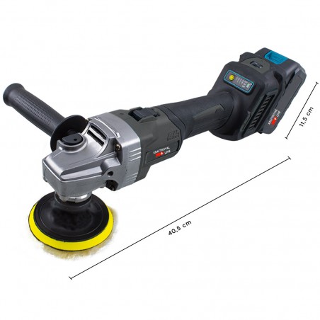 Pulidora angular de batería dual de 48V Amoladora inalámbrica 8500rpm