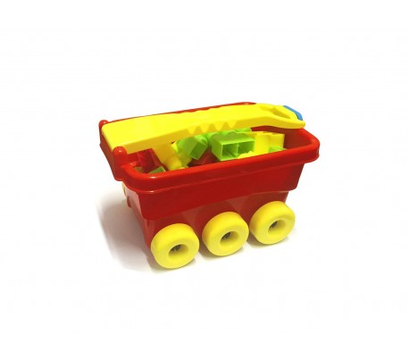 Juego de construcción (47 piezas) en caja con forma de CARRITO 114282 - Juguete infantil para niños