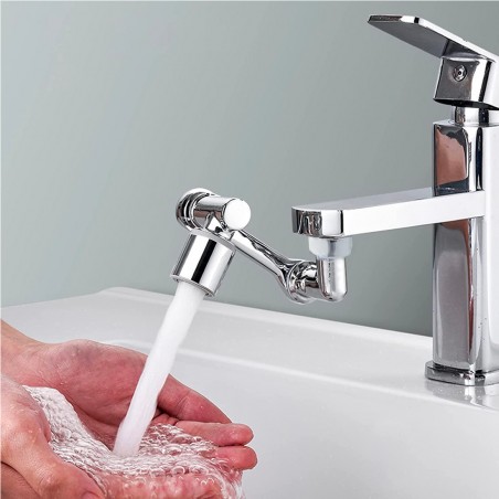 Extensión de grifo giratorio de 1080° antisalpicaduras para filtro de aireador