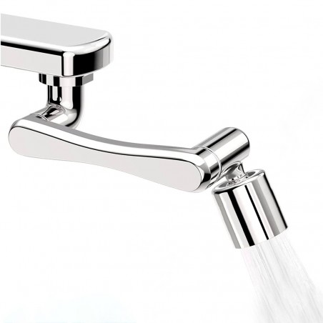 Extensión de grifo giratorio de 1080° antisalpicaduras para filtro de aireador