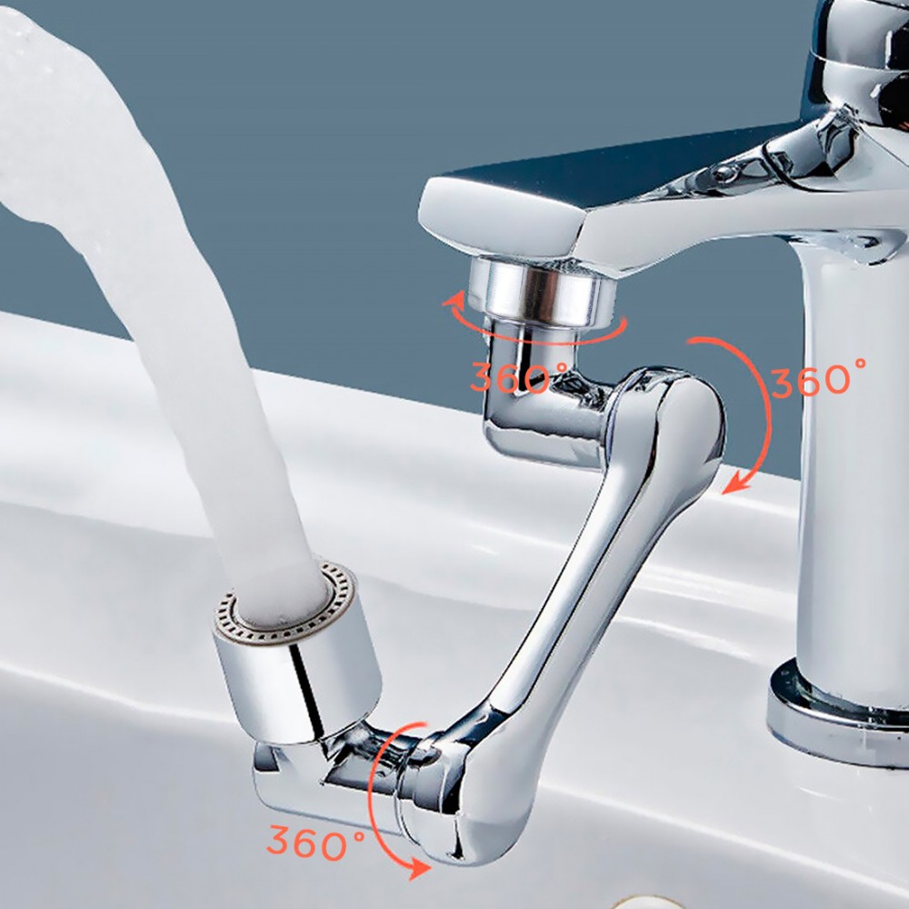 Extensión de grifo giratorio de 1080°...