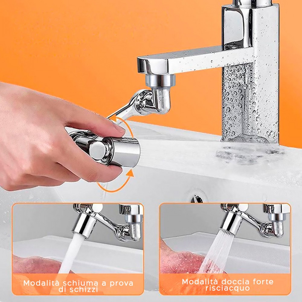 Extensión de grifo giratorio de 1080°...