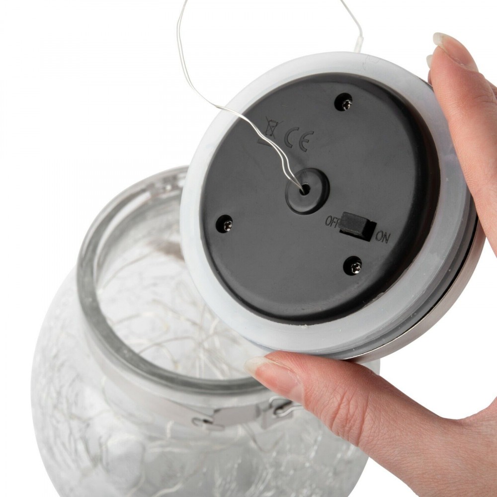 Linterna exterior de carga solar 2 uds. Tarro...