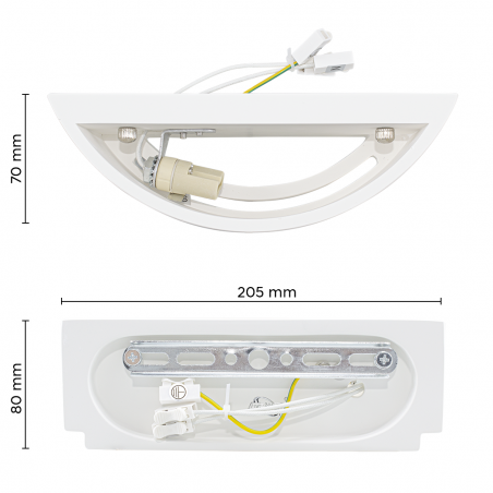 Aplique de yeso GS-5040 Aplique LED de doble emisión G9 Attack