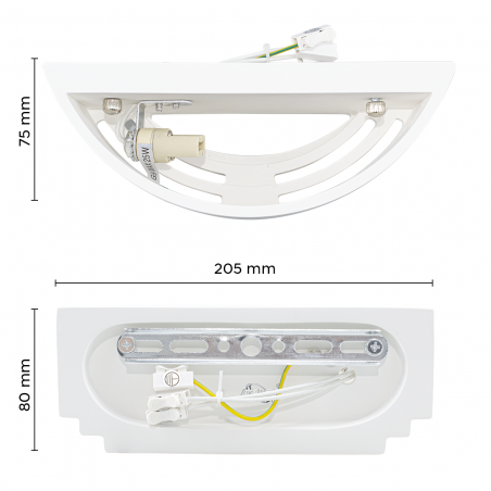 Aplique de yeso GS-5041 Aplique de pared LED de doble emisión G9 Attack