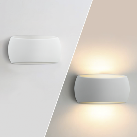 Aplique de yeso GS-5021 Montaje en pared E27 Emisión de luz doble