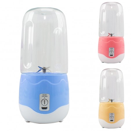 Mini licuadora portátil exprimidor eléctrico extractor recargable 400ml