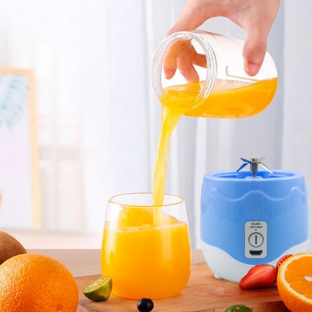Mini licuadora portátil exprimidor eléctrico extractor recargable 400ml