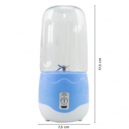 Mini licuadora portátil exprimidor eléctrico extractor recargable 400ml