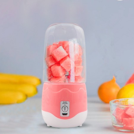 Mini licuadora portátil exprimidor eléctrico extractor recargable 400ml