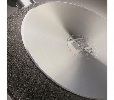 Cacerola con 2 mangos 20 cm antiadherente y revestimiento con efecto piedra revestimiento - Accademia Mugnano CUORE DI PIETRA