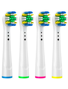 Cabezal recambio 4pcs cepillo dientes eléctrico compatible limpieza interdental