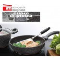 Cacerolade 24cm y dos mangos antiadherente y revestimiento con efecto piedra - Accademia Mugnano CUORE DI PIETRA