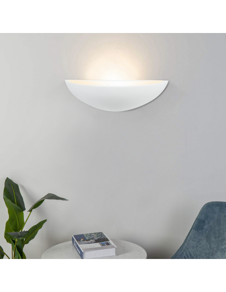 Plafón LED de yeso para pared GS-5036 Diseño de pared para pintar E27 Attack