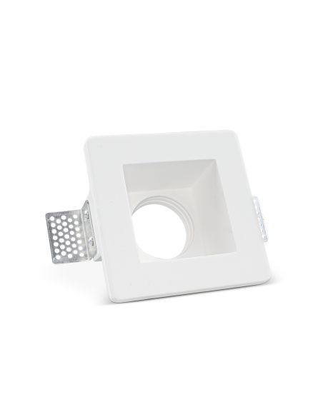 Portalámparas Escayola Retráctil GS-5006 Blanco Cuadrado Empotrable GU10 Attack