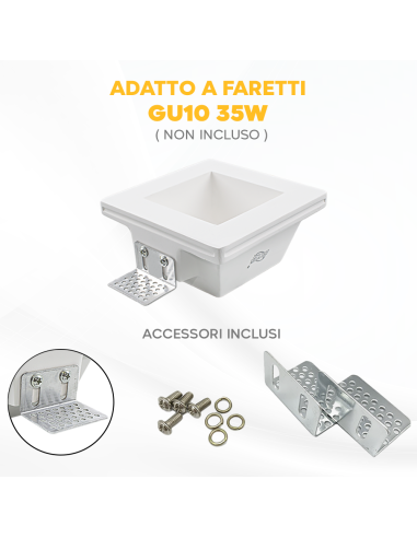 Portalámparas Escayola Retráctil GS-5006 Blanco...