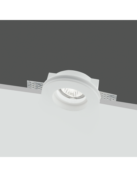 Portalámparas Retráctil de Yeso GS-5009 Redondo Blanco Empotrable GU10 Attack