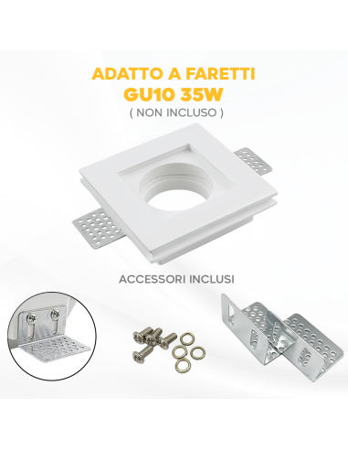 Portalámparas Escayola Retráctil GS-5010 Blanco...