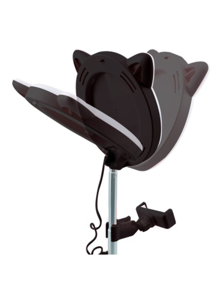 Espejo iluminado para Smartphone con Anillo de Luz LED Multiusos