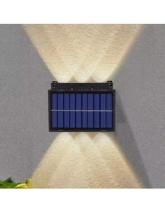 Lámpara de pared 6 LED con panel solar 7W Luz cálida... 2