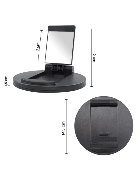 Soporte Plegable Para Tablet y Teléfono con Espejo Portátil accesorio para Móvil