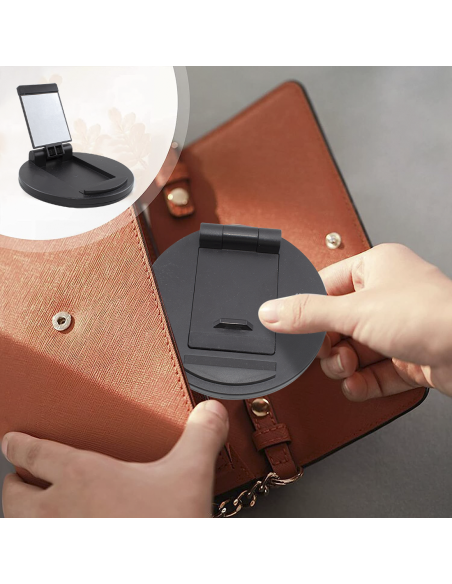 Soporte Plegable Para Tablet y Teléfono con Espejo Portátil accesorio para Móvil