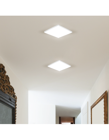 Plafón LED 12W Luz Blanca 6000K forma Cuadrada...