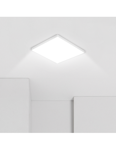 Plafón LED 12W Luz Blanca 6000K forma Cuadrada...