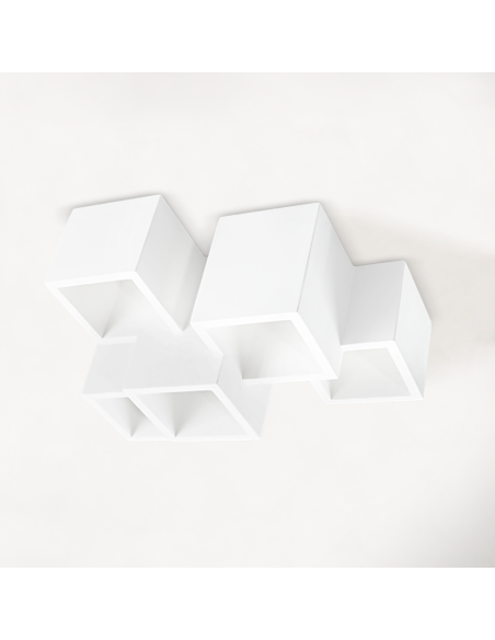 Aplique de Pared de Yeso GS-5029 Plafonieres 5 Soportes de Luz GU10 Pintable