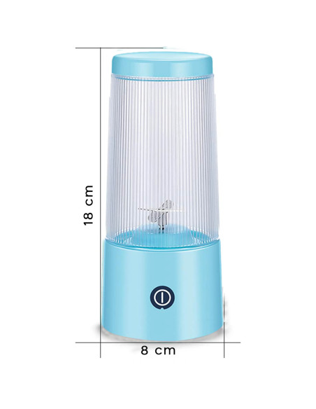 Exprimidor de cítricos portátil mini recargable Licuadora mezcladora de 300 ml